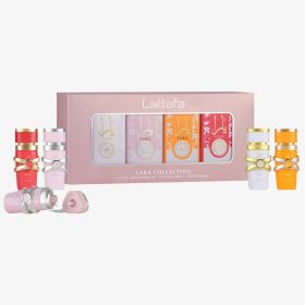 LATTAFA YARA 4 PC MINI SET: 4 * 5 ML EAU DE PARFUM MINI SET FOR WOMEN: YARA + YARA MOI + YARA TOUS + YARA CANDY