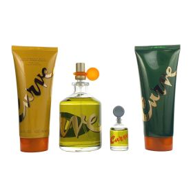 CURVE 4 PCS SET FOR MEN: 4.2 OZ COLOGNE SPRAY + 3.4 AFTERSHAVE BALM + 3.4 SHOWER GEL + 0.25 OZ COLOGNE