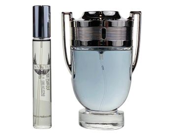 PACO RABANNE INVICTUS 2 PCS SET FOR MEN: 6.8 EAU DE TOILETTE SPRAY + 0.34 EAU DE TOILETTE SPRAY