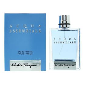 SALVATORE FERRAGAMO ACQUA ESSENZIALE 3.4 EAU DE TOILETTE SPRAY FOR MEN.