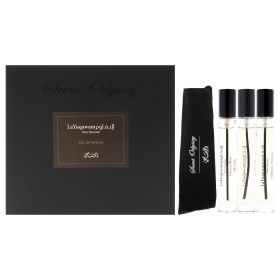 Scent Odyssey - La Yuqawam by Rasasi for Men - 3 Pc Mini Gift Set 0.25oz LaYuqawam Pour Homme EDP Spray, 0.25oz Ambergris Showers EDP Spray
