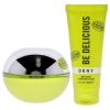 DKNY Be Delicious by Donna Karan for Women - 2 Pc Gift Set 3.4oz EDP Spray, 3.4oz Body Lotion
