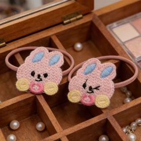 Knit Bunny Hair Tie-4043 (Option: 6926398644043)