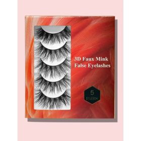 3D Premium Faux Mink False Eyelashes MK-16 (Option: 5 pairs)