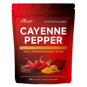 Chili Pepper Softgel Supplement To Support Leg Vein, Heart, And Vascular Health. Contains Vitamins C, D3, And K2, As Well As Extracts Of Grape Se (Option: 1)